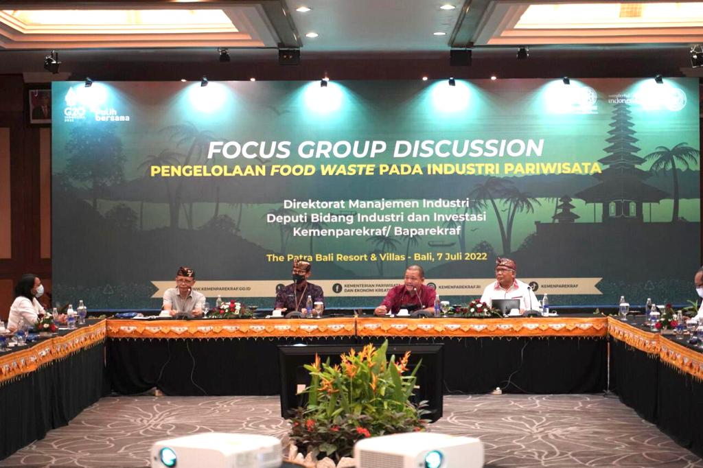FTP Udayana University Collaboration with the Indonesian Ministry of Tourism and Creative Economy to hold a FGD on Food Waste Management in the Tourism Industry